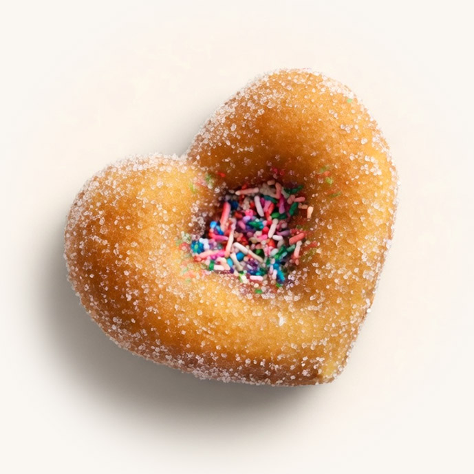 Churchkhela heart donut